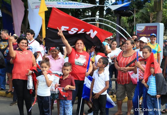 Así se conmemoró 40 años del repliegue de Diriamba a San Gregorio