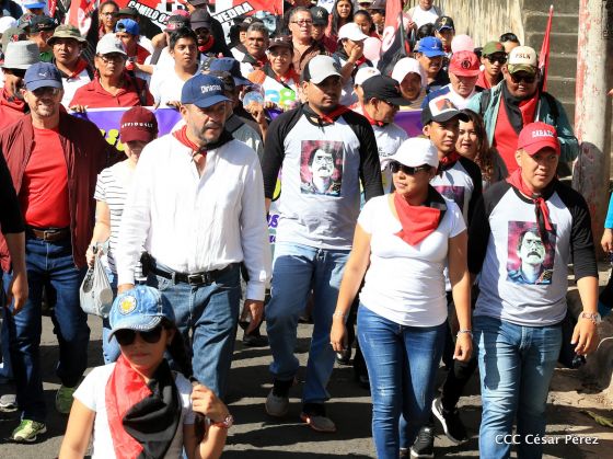 Así se conmemoró 40 años del repliegue de Diriamba a San Gregorio