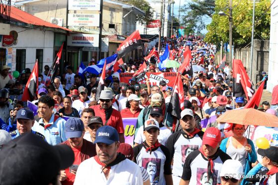 Así se conmemoró 40 años del repliegue de Diriamba a San Gregorio