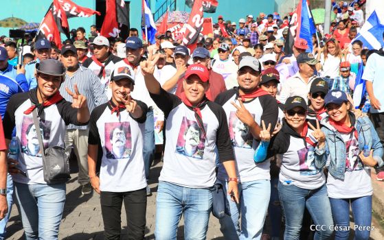 Así se conmemoró 40 años del repliegue de Diriamba a San Gregorio