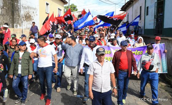 Así se conmemoró 40 años del repliegue de Diriamba a San Gregorio