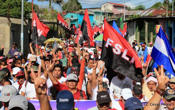 Así se conmemoró 40 años del repliegue de Diriamba a San Gregorio