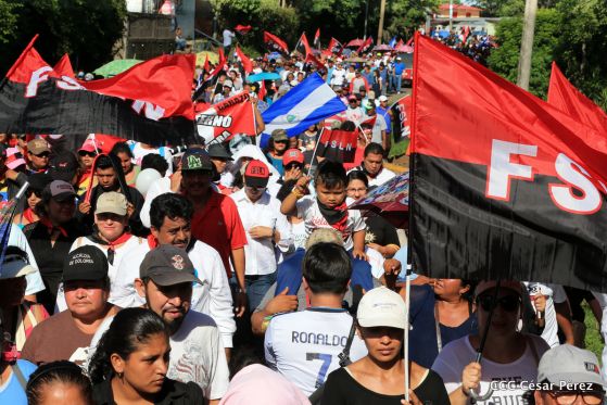 Así se conmemoró 40 años del repliegue de Diriamba a San Gregorio