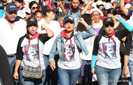 Así se conmemoró 40 años del repliegue de Diriamba a San Gregorio