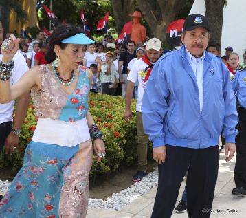 Comandante Carlos Fonseca, aquí estamos siempre luchando por la paz, porque queremos la paz