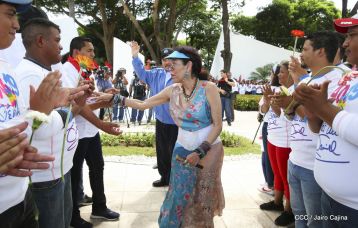 Comandante Carlos Fonseca, aquí estamos siempre luchando por la paz, porque queremos la paz