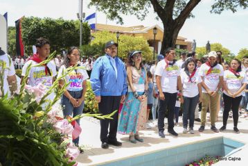Comandante Carlos Fonseca, aquí estamos siempre luchando por la paz, porque queremos la paz