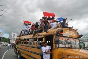 Caravanas de la victoria entran a Managua 