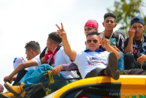 Caravanas de la victoria entran a Managua 