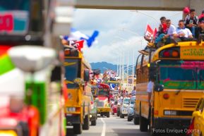 Caravanas de la victoria entran a Managua 