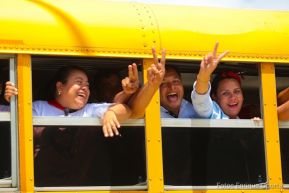 Caravanas de la victoria entran a Managua 