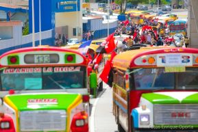 Caravanas de la victoria entran a Managua 