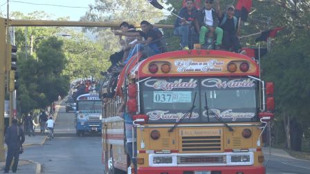 Caravanas de la victoria entran a Managua 