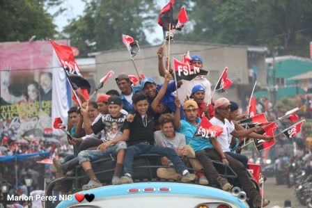 Caravanas de la victoria entran a Managua 