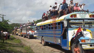 Caravanas de la victoria entran a Managua 