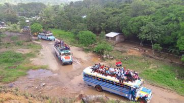 Caravanas de la victoria entran a Managua 