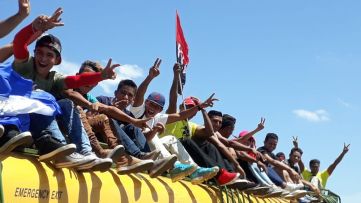 Caravanas de la victoria entran a Managua 
