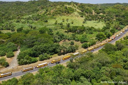 Caravanas de la victoria entran a Managua 