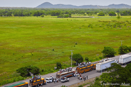 Caravanas de la victoria entran a Managua 