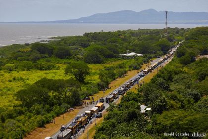 Caravanas de la victoria entran a Managua 