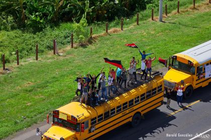 Caravanas de la victoria entran a Managua 