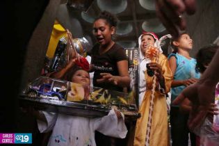 Familias participan en último día del novenario al Niño Dios