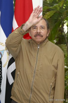 Encuentro del presidente Daniel Ortega y la compañera Rosario Murillo con el canciller de Irán