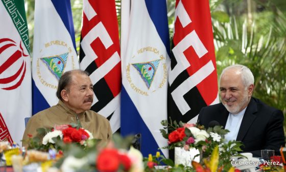 Encuentro del presidente Daniel Ortega y la compañera Rosario Murillo con el canciller de Irán