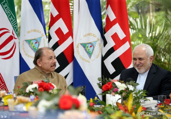 Encuentro del presidente Daniel Ortega y la compañera Rosario Murillo con el canciller de Irán