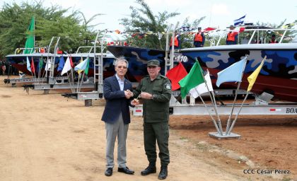 Cinco lanchas rápidas del Pueblo y Gobierno de China Taiwán a la Fuerza Naval del Ejército de Nicaragua