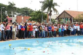Celebran el 65 natalicio del comandante Hugo Chávez