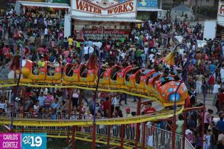 Familias continúan festejando la Navidad en Parque de la Niñez Feliz