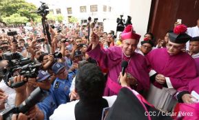 Monseñor René Sándigo asume como nuevo obispo de León y Chinandega