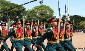 Exhibición de fantasía militar en homenaje al 40 aniversario del Ejército de Nicaragua