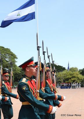 Exhibición de fantasía militar en homenaje al 40 aniversario del Ejército de Nicaragua