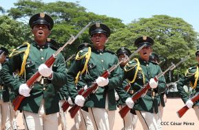 Exhibición de fantasía militar en homenaje al 40 aniversario del Ejército de Nicaragua