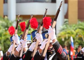 Exhibición de fantasía militar en homenaje al 40 aniversario del Ejército de Nicaragua