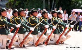 Exhibición de fantasía militar en homenaje al 40 aniversario del Ejército de Nicaragua