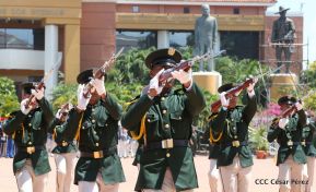 Exhibición de fantasía militar en homenaje al 40 aniversario del Ejército de Nicaragua