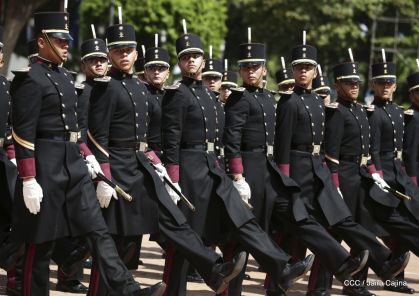 Exhibición de fantasía militar en homenaje al 40 aniversario del Ejército de Nicaragua