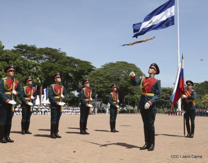 Exhibición de fantasía militar en homenaje al 40 aniversario del Ejército de Nicaragua