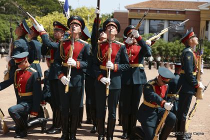 Exhibición de fantasía militar en homenaje al 40 aniversario del Ejército de Nicaragua