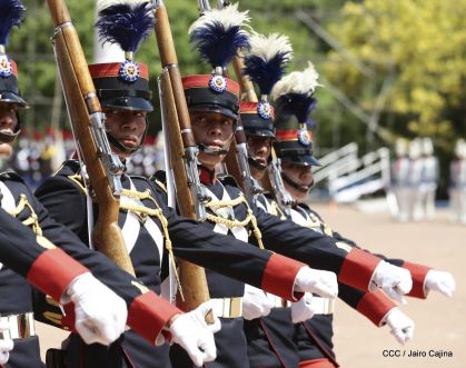 Exhibición de fantasía militar en homenaje al 40 aniversario del Ejército de Nicaragua