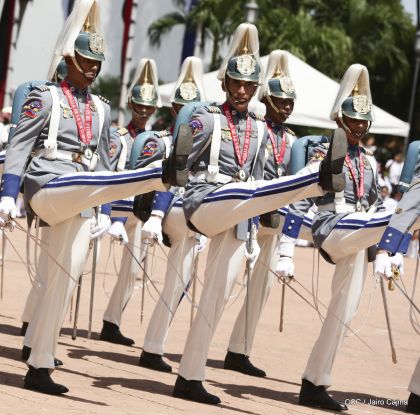 Exhibición de fantasía militar en homenaje al 40 aniversario del Ejército de Nicaragua
