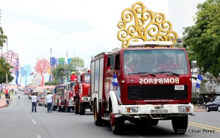 Así celebró el Benemérito Cuerpo de Bomberos de Managua sus 83 años