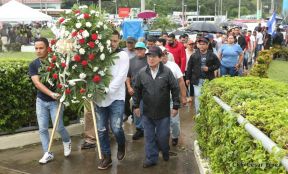 63 aniversario del paso a la inmortalidad del héroe nacional Rigoberto López Pérez