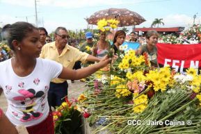 63 aniversario del paso a la inmortalidad del héroe nacional Rigoberto López Pérez