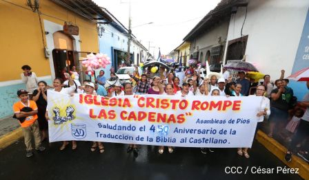 Así celebró Nicaragua los 450 años de la traducción de la Biblia al Castellano