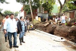 Alcaldía de Managua verifica afectaciones ocasionadas por las lluvias