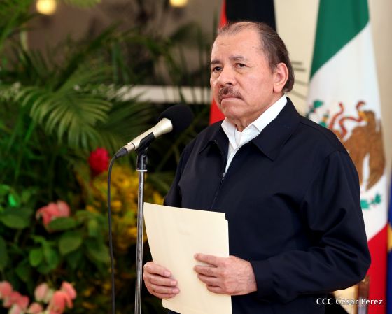Presidente Daniel Ortega y vicepresidenta Rosario Murillo reciben cartas credenciales de 11 nuevos embajadores